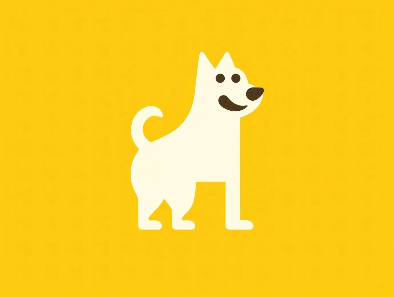 Niedlicher Hund in digitaler Kunst